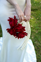 BRIDAL BOUQUET ROSE RED