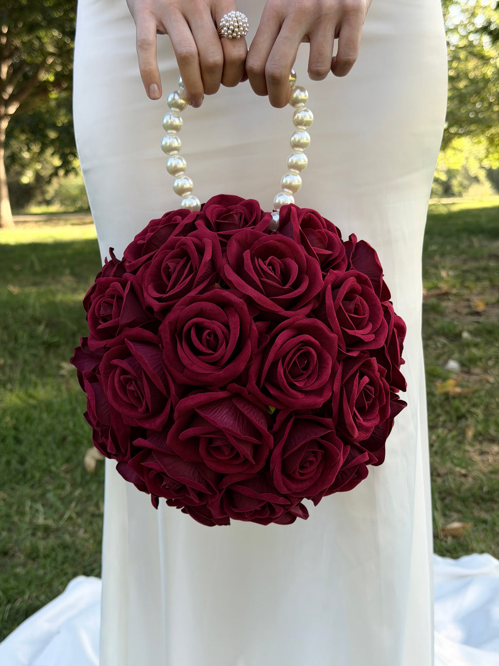 BRIDAL BOUQUET ROND ROSE