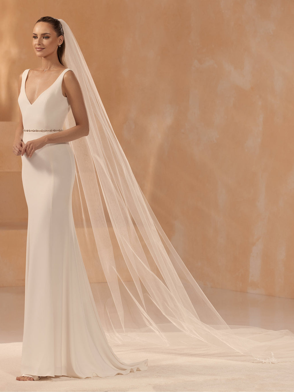 LACE EDGED VEIL S451