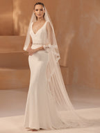 LACE EDGED VEIL S455