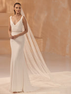 LACE EDGED VEIL S456