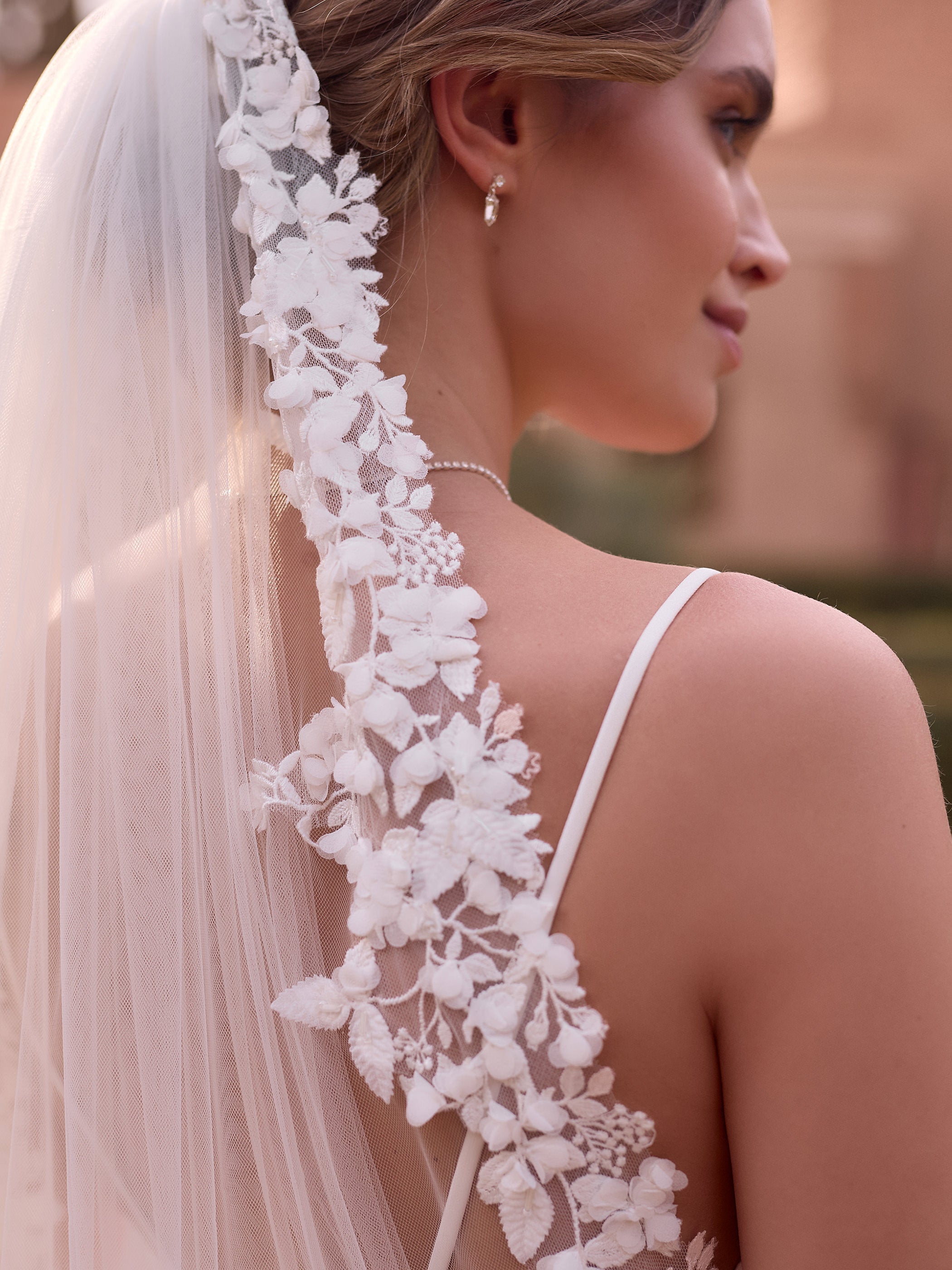 LACE EDGED VEIL S534