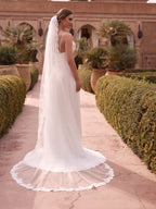 LACE EDGED VEIL S535