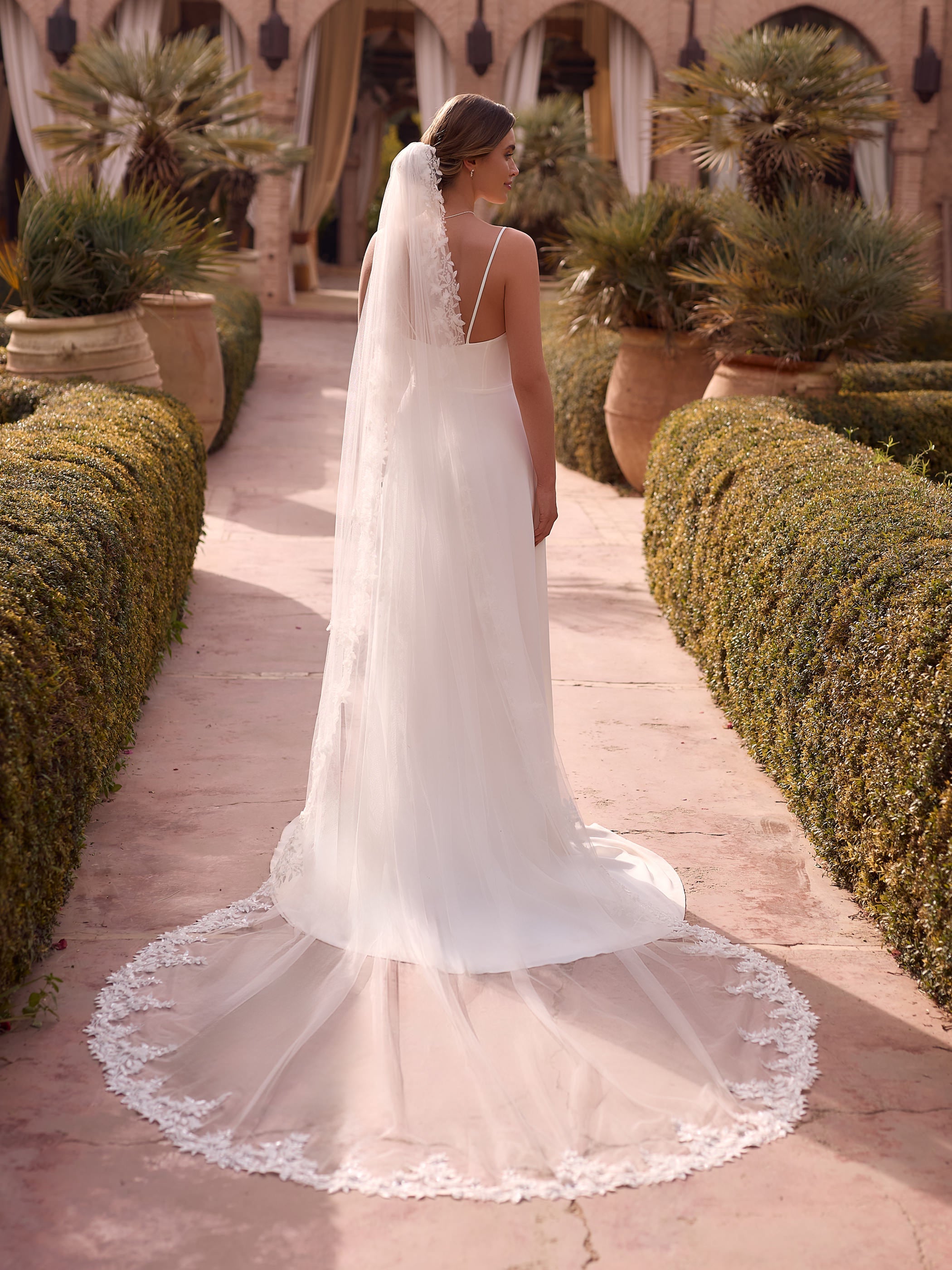 LACE EDGED VEIL S541