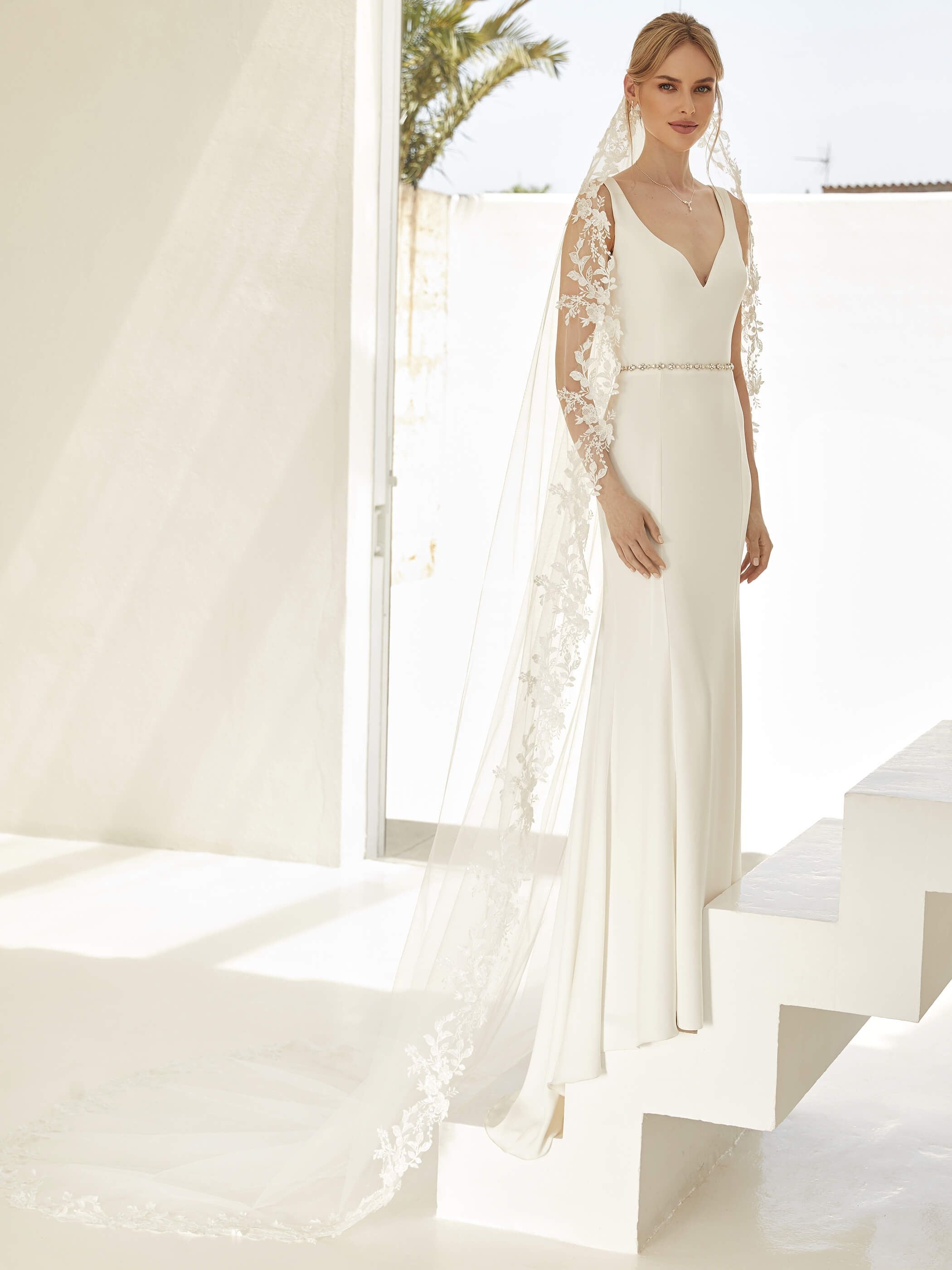 LACE EDGE VEIL S422