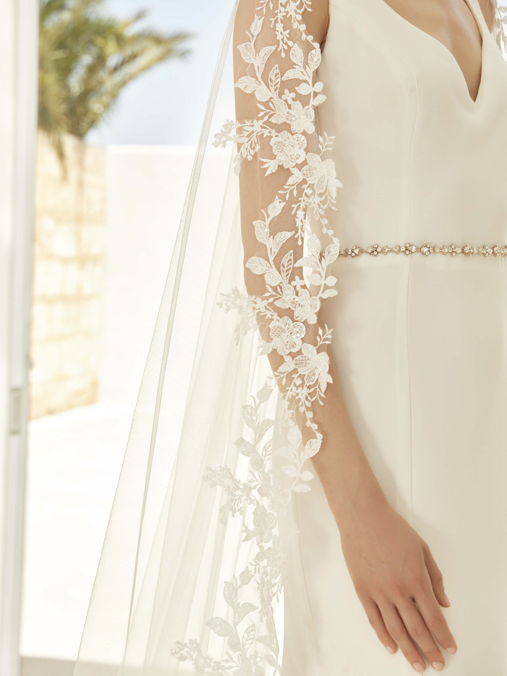 LACE EDGE VEIL S422