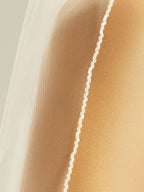 GLASS BEADED EDGE VEIL S309