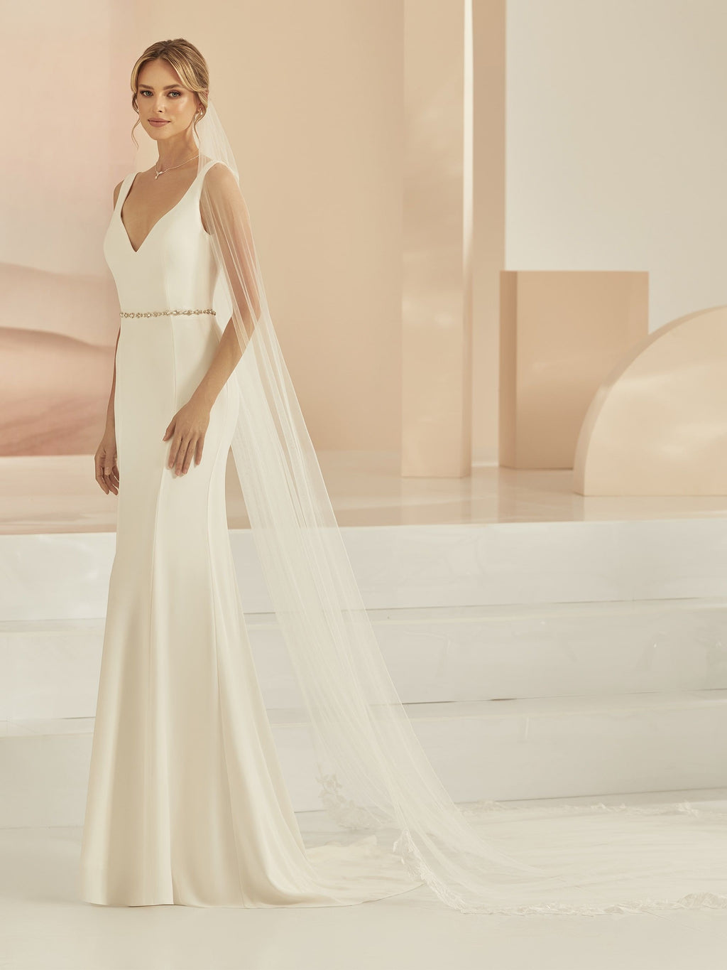 LACE EDGE VEIL S406