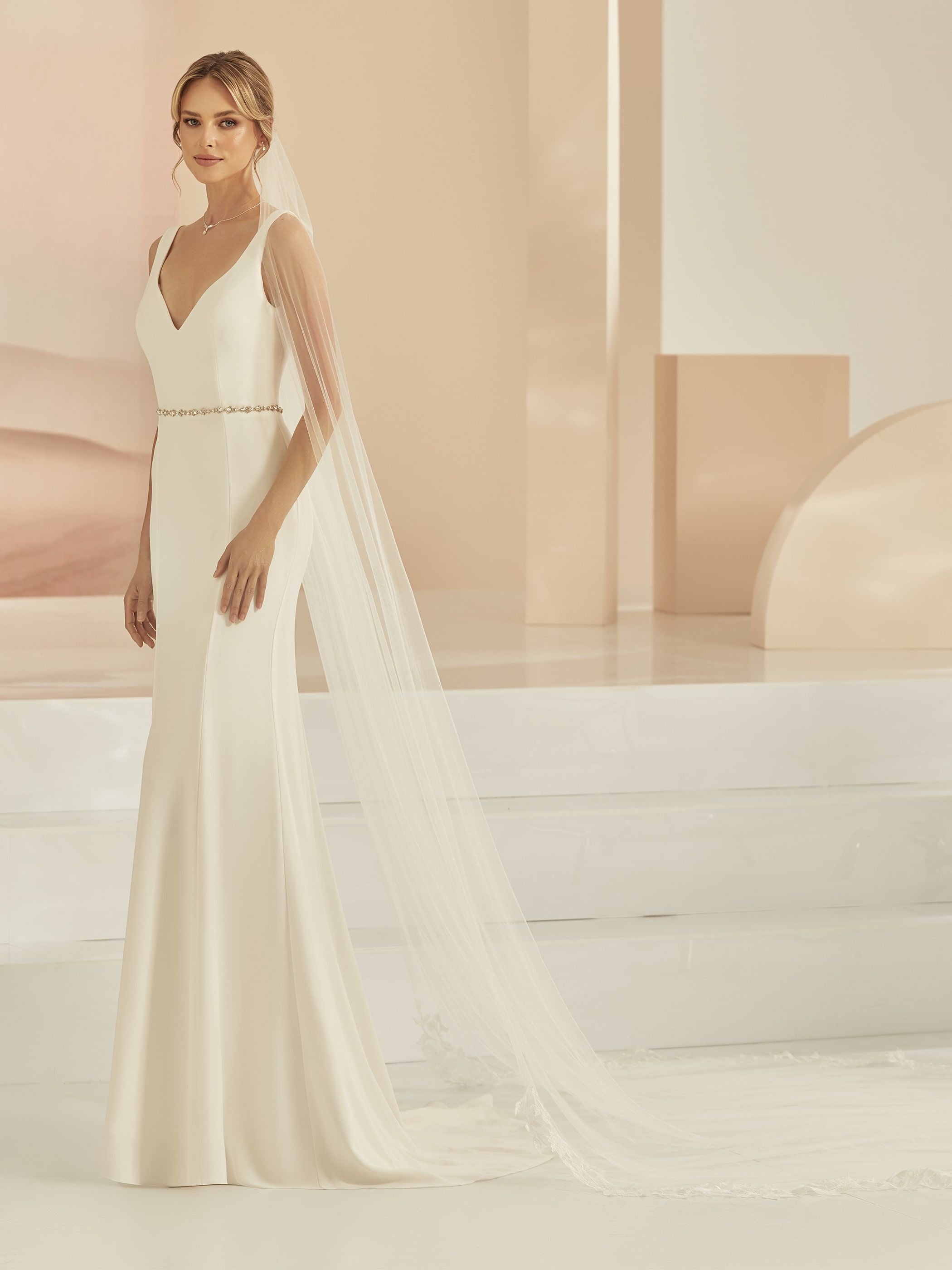 LACE EDGE VEIL S406