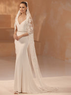 LACE EDGED VEIL S474