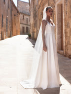 GLASS BEADED EDGE VEIL S522