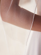 GLASS BEADED EDGE VEIL S522