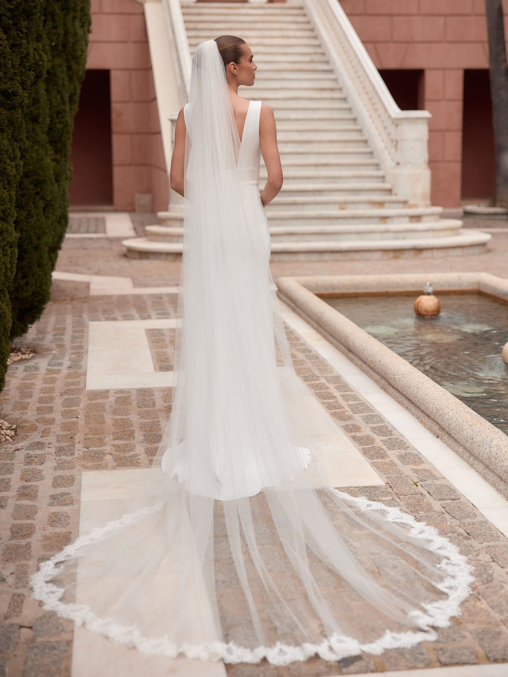 LACE EDGE VEIL S564