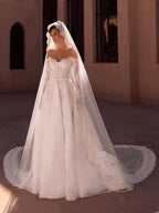 LACE EDGED VEIL S574