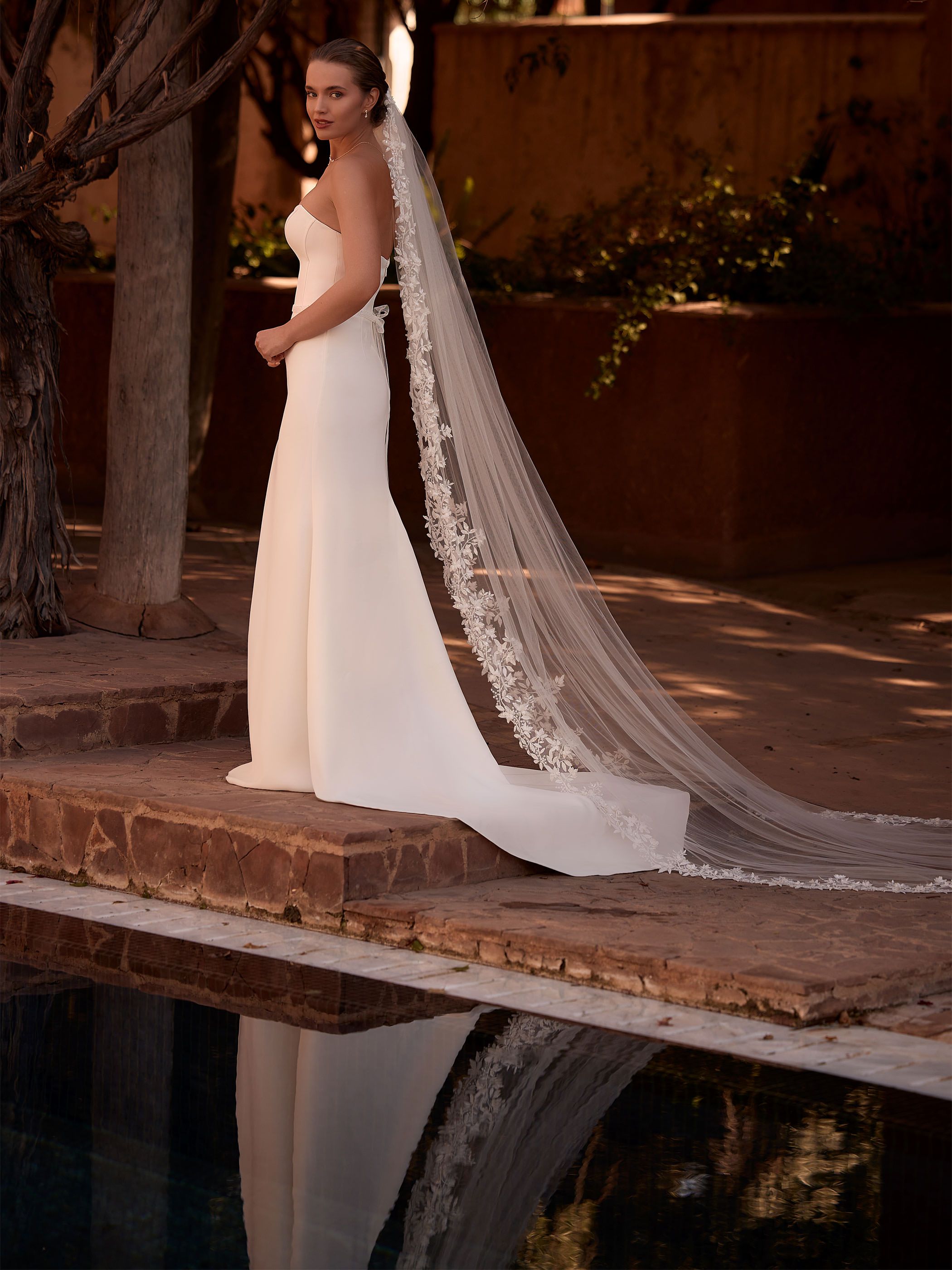 LACE EDGED VEIL S541