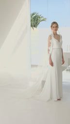 LACE EDGED VEIL S425