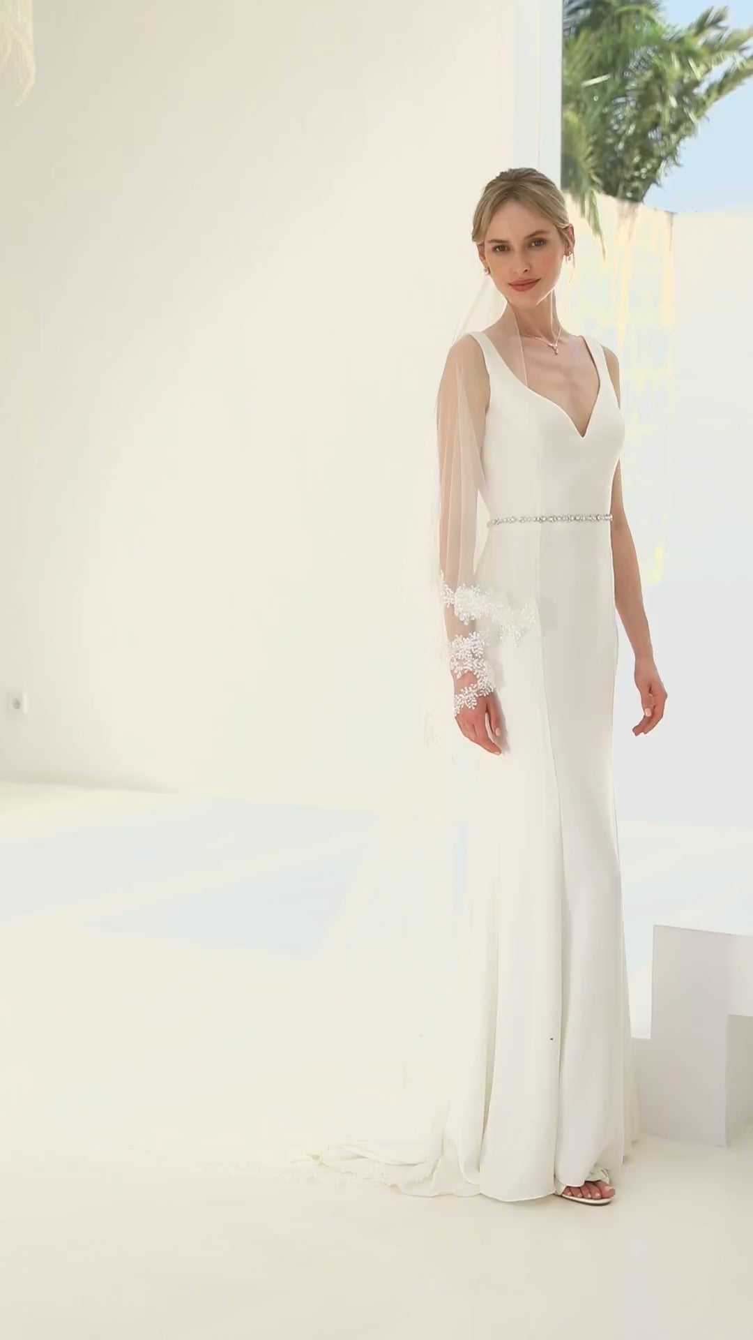 LACE EDGED VEIL S427