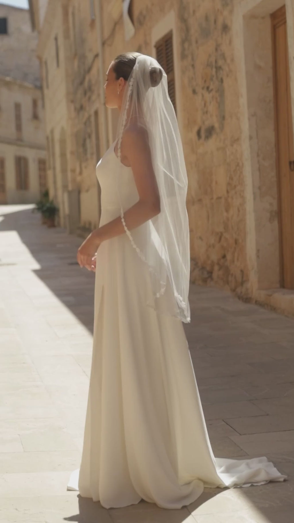 LACE EDGED VEIL S508