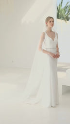 LACE EDGED VEIL S449