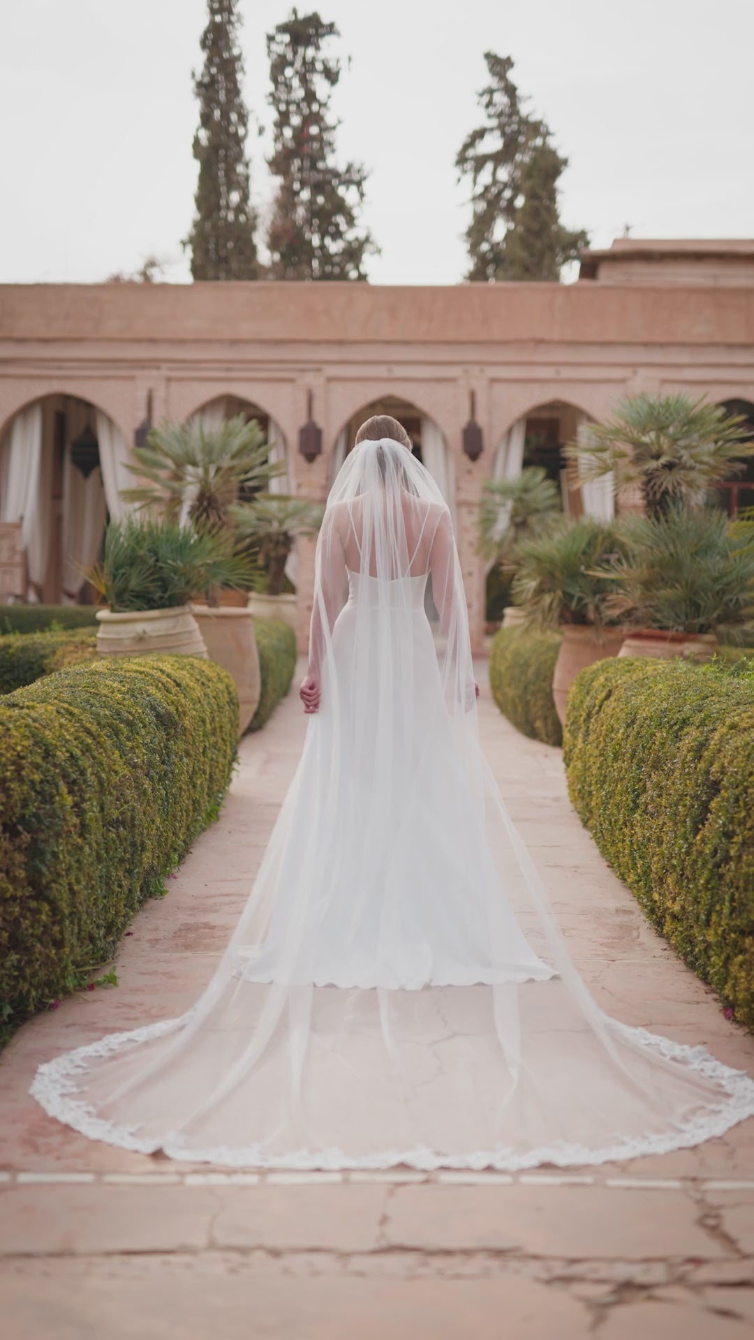 LACE EDGED VEIL S533