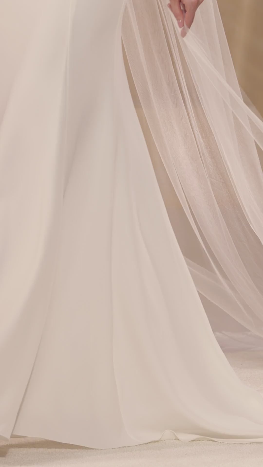 LACE EDGED VEIL S456